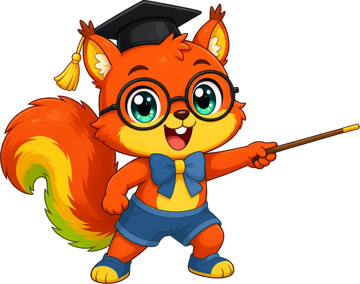 Scout the squirrel pointing at the page title